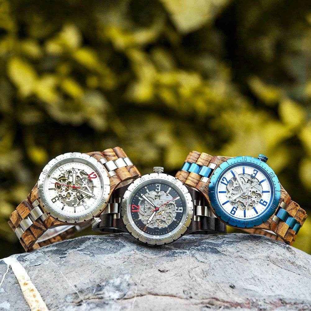 Wooden Mechanical Men Luxury Watch