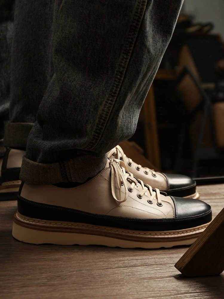 Vintage Handmade Genuine Leather Board Shoes