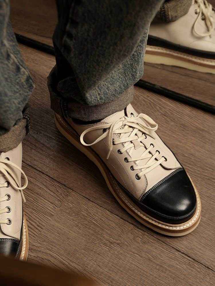 Vintage Handmade Genuine Leather Board Shoes