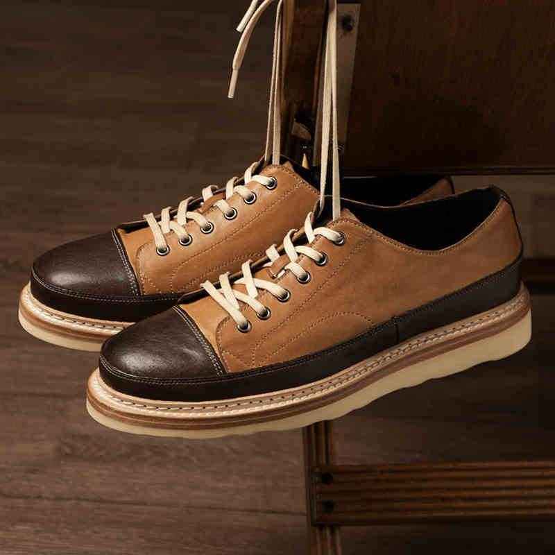 Vintage Handmade Genuine Leather Board Shoes