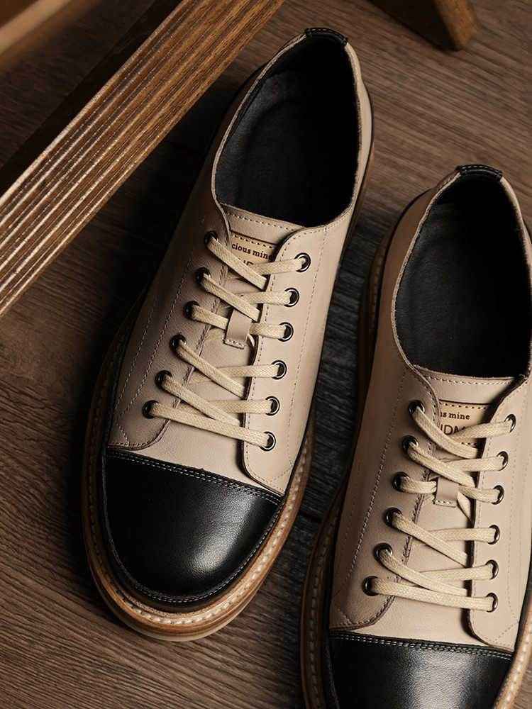 Vintage Handmade Genuine Leather Board Shoes
