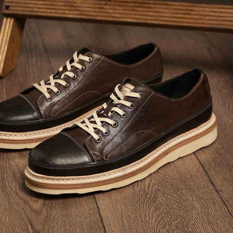 Vintage Handmade Genuine Leather Board Shoes