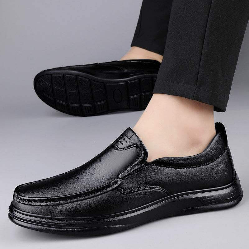 Outdoor Men's Breathable Genuine Leather Shoes - Elite style