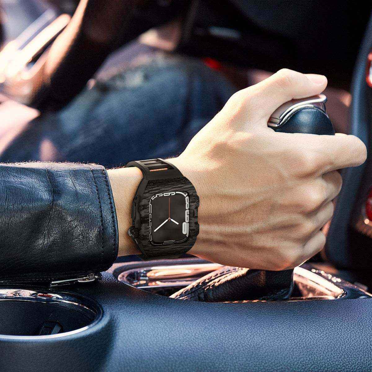 Carbon Fiber Digital Luminous Men's Watch