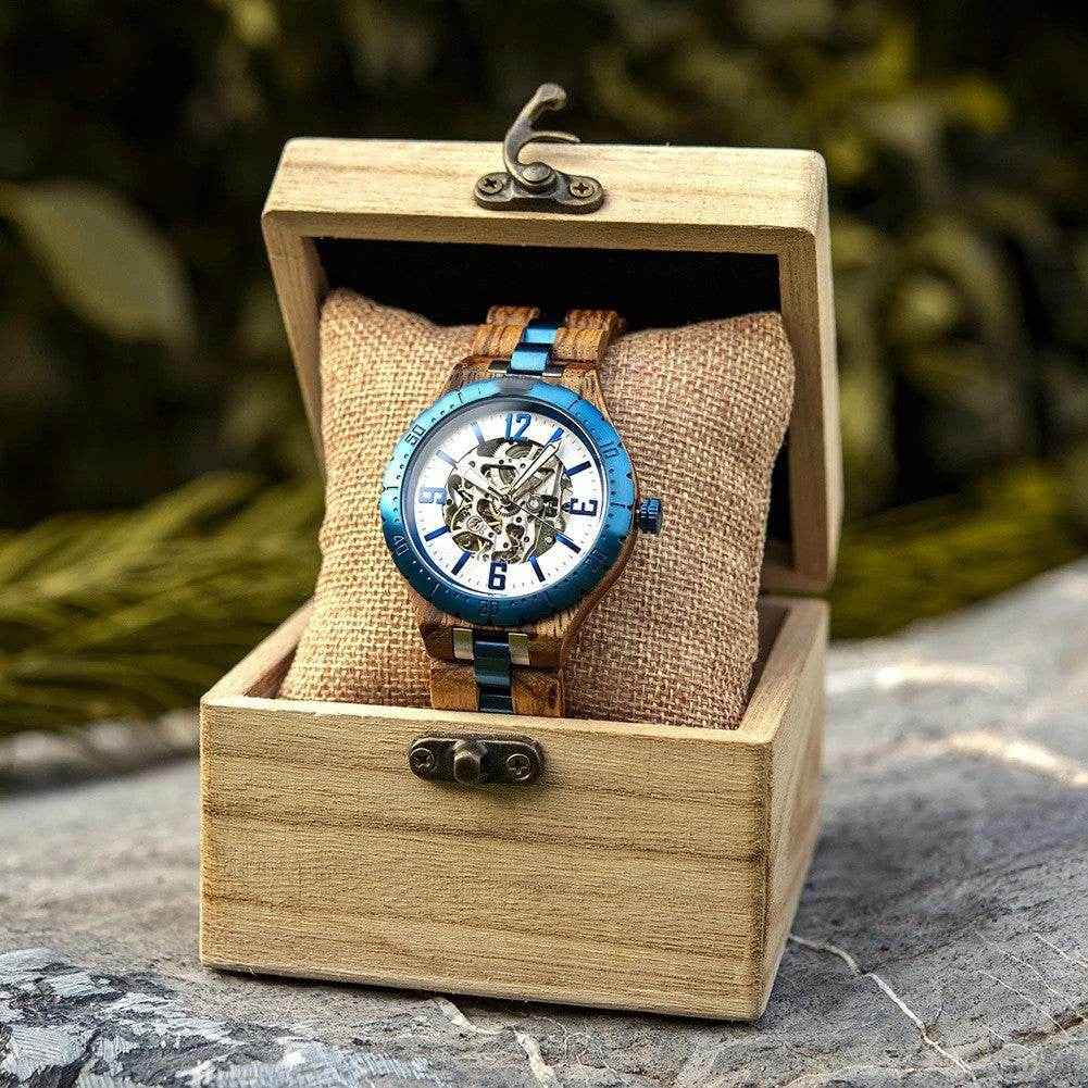 Wooden Mechanical Men Luxury Watch