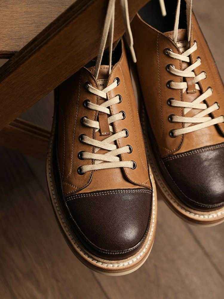 Vintage Handmade Genuine Leather Board Shoes