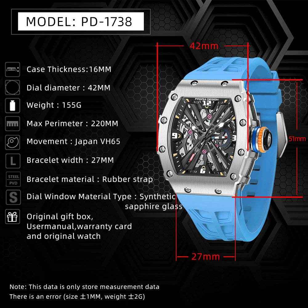 Square Men's Quartz Calendar Watch ( Patek Phillippe)