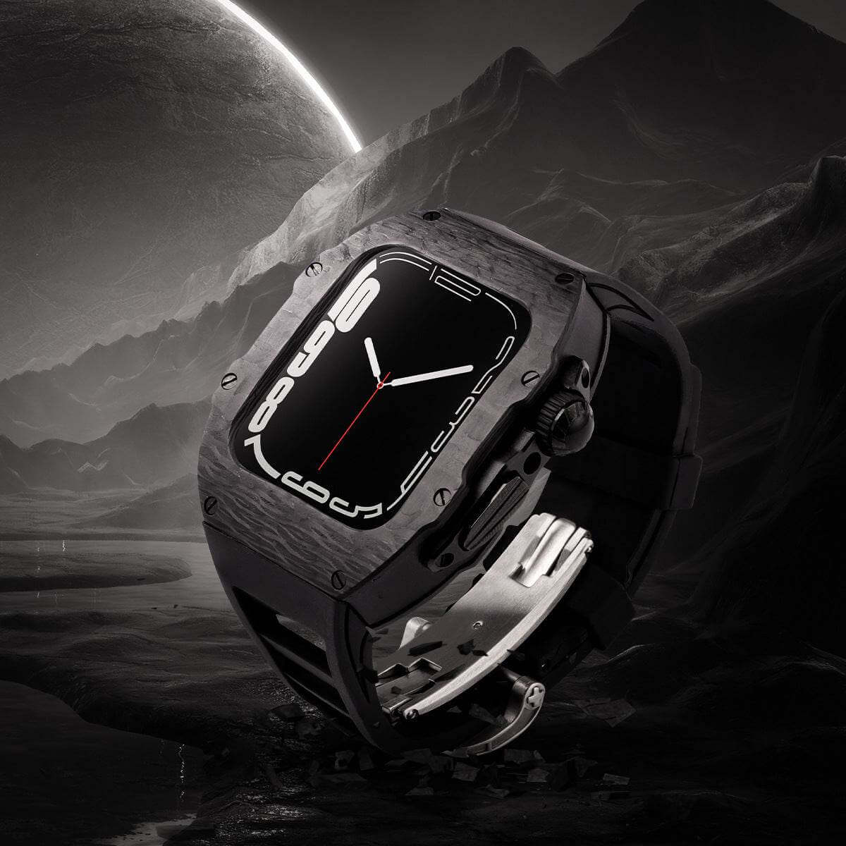 Carbon Fiber Digital Luminous Men's Watch - Elite style
