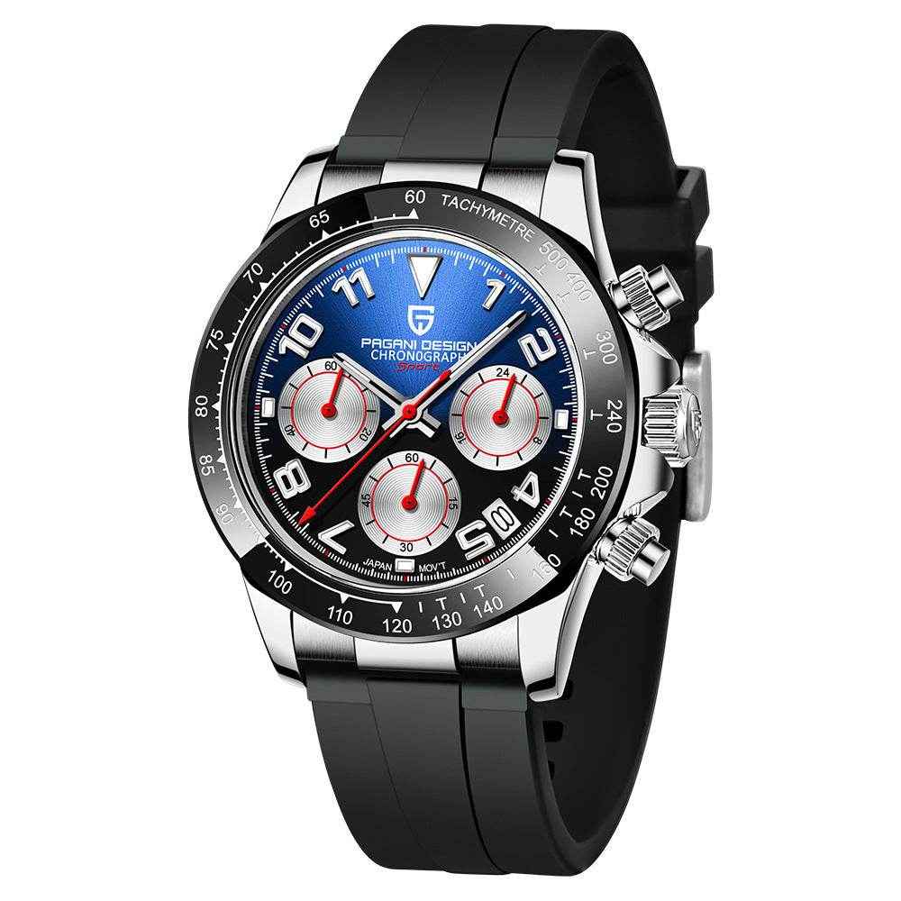 Men's Quartz Multifunction Chronograph Trendy Watch