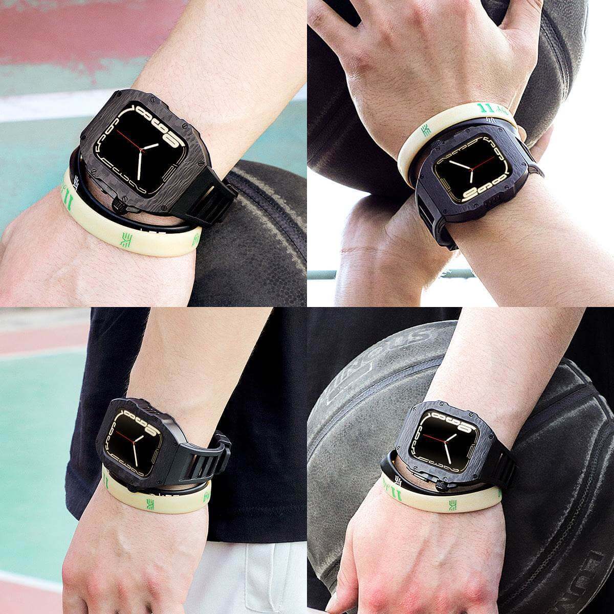 Carbon Fiber Digital Luminous Men's Watch - Elite style