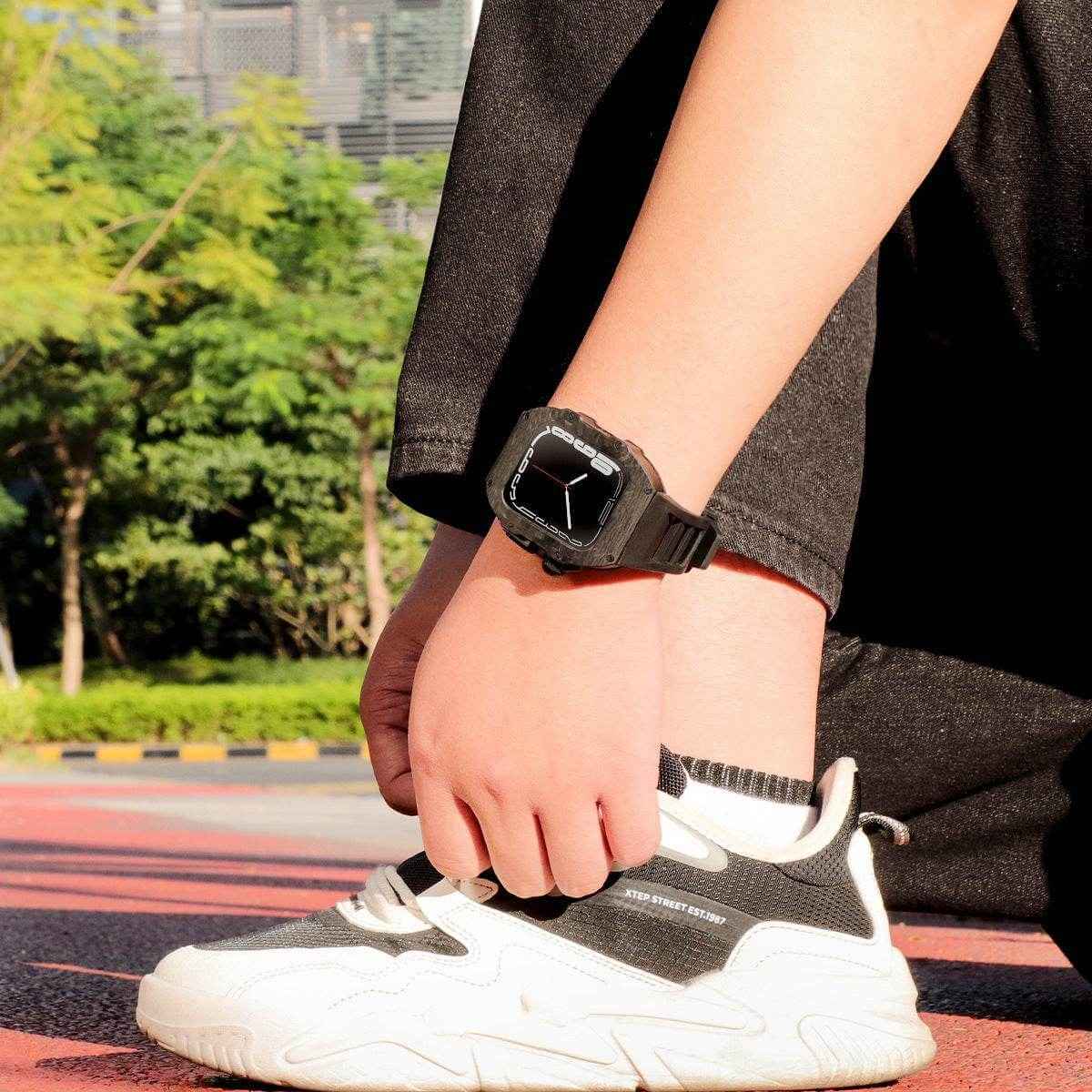 Carbon Fiber Digital Luminous Men's Watch