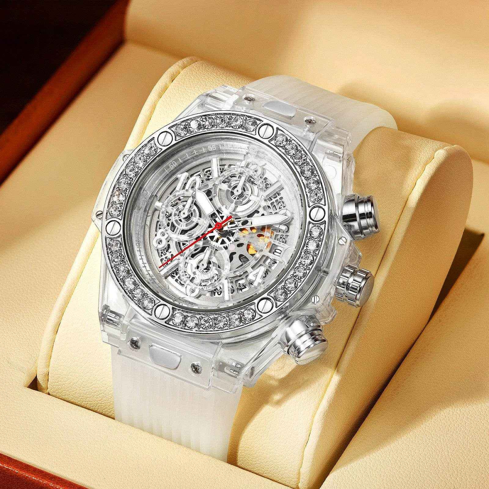 Diamond Transparent Quartz Watch