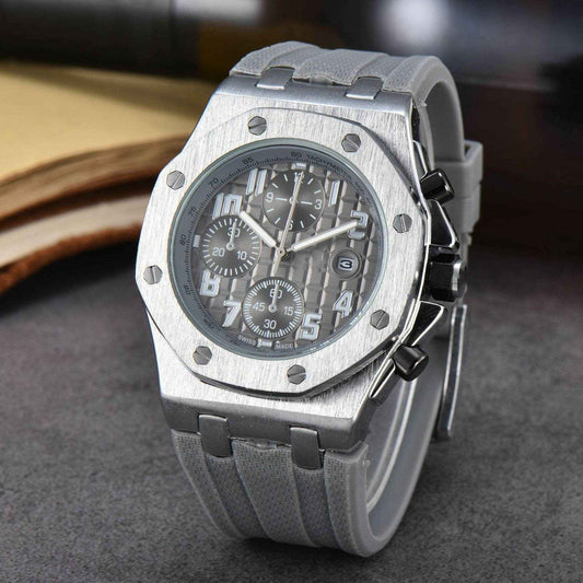 Sports Fashion Calendar Quartz Watch