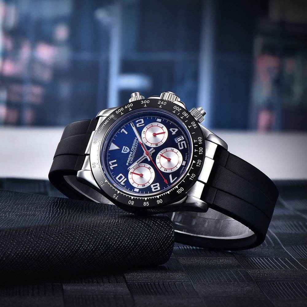 Men's  Quartz Multifunction Chronograph Trendy Watch