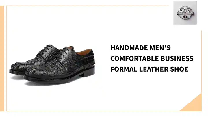 Handmade Men&#039;s Comfortable Business Formal Leather Shoe by@Outfy